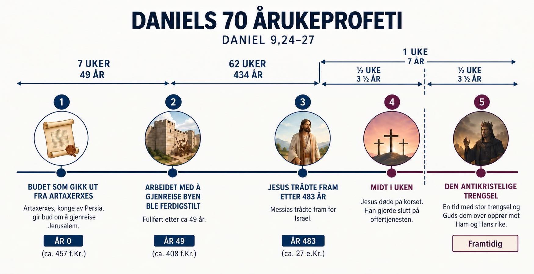 De 70 årukene og Jesu framtreden
